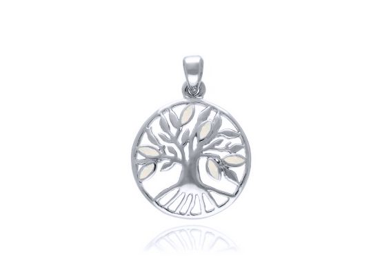 MOISS opálový stříbrný přívěsek STROM