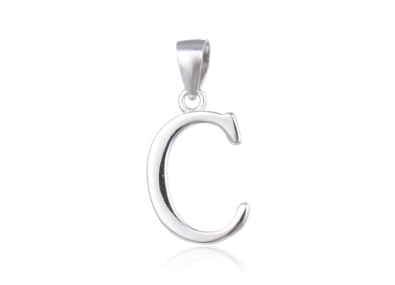 MOISS stříbrný přívěsek PÍSMENO C