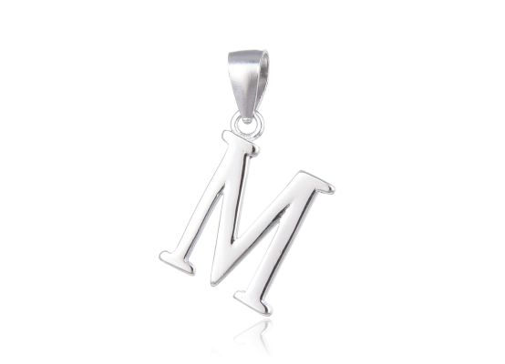 MOISS stříbrný přívěsek PÍSMENO M