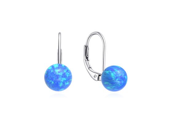 MOISS stříbrné náušnice OPÁL