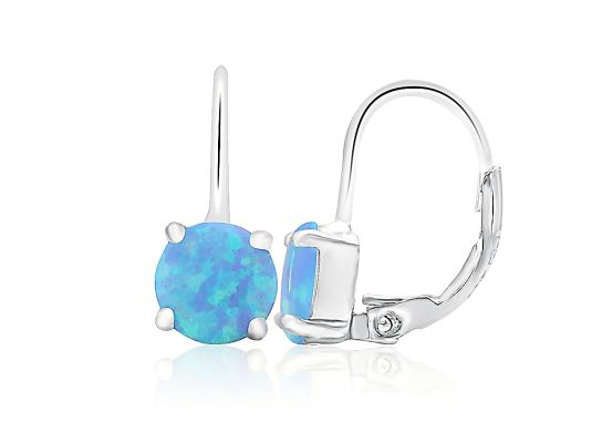 MOISS stříbrné náušnice OPÁL