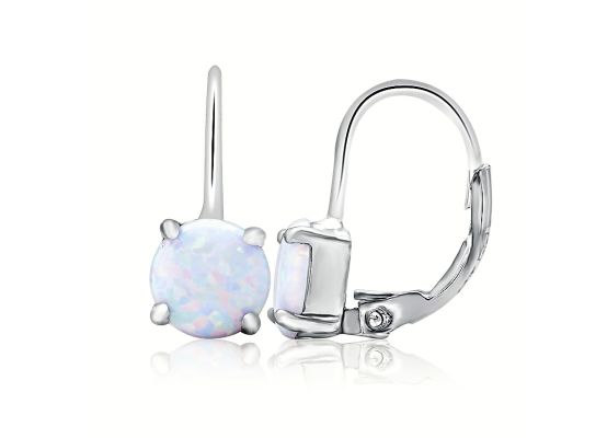 MOISS stříbrné náušnice OPÁL