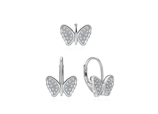MOISS stříbrná sada MOTÝL