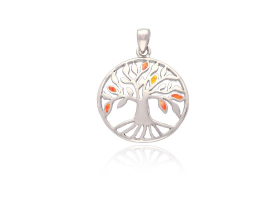 MOISS stříbrný přívěsek STROM OPÁL