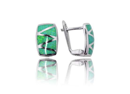 MOISS opálové stříbrné náušnice