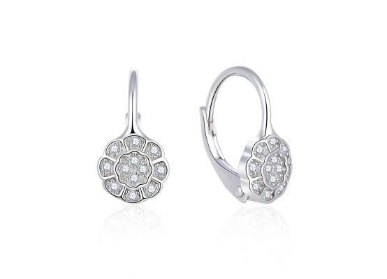 MOISS stříbrné náušnice KVĚTINA