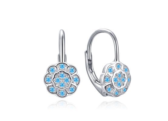 MOISS stříbrné náušnice KVĚTINA