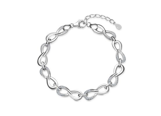 MOISS stříbrný náramek NEKONEČNO