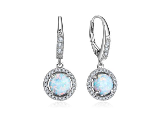 MOISS opálové stříbrné náušnice