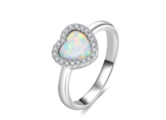 MOISS stříbrný prsten OPÁL