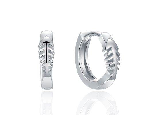 MOISS stříbrné náušnice RYBA