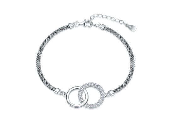 MOISS stříbrný náramek KRUHY