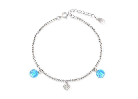 MOISS stříbrný náramek OPÁL