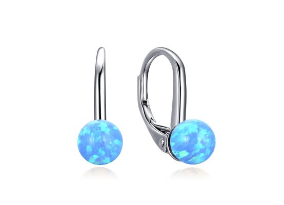 MOISS stříbrné náušnice OPÁL