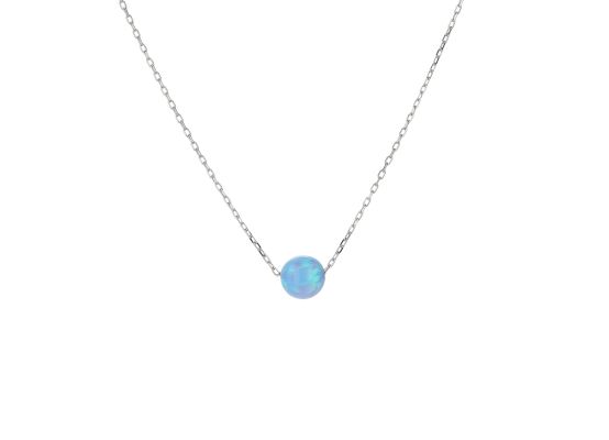 MOISS stříbrný náhrdelník OPÁL