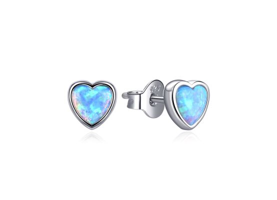 MOISS stříbrné náušnice OPÁL