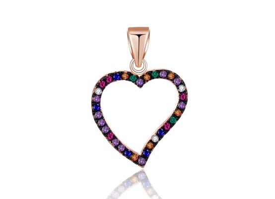 MOISS stříbrný přívěsek SRDCE