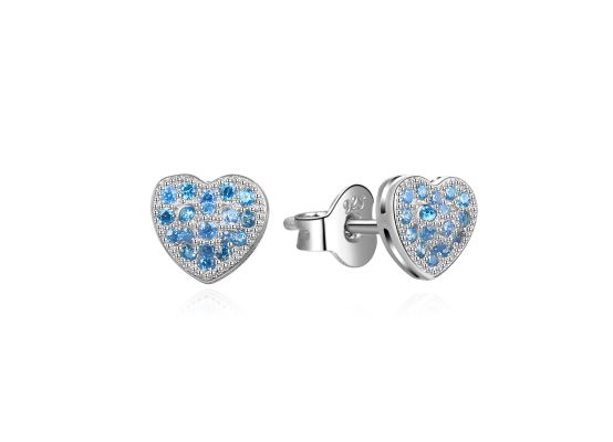 MOISS stříbrné náušnice SRDCE