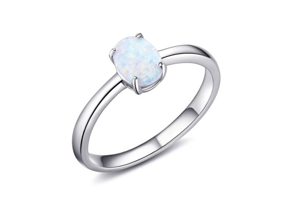 MOISS stříbrný prsten OPÁL