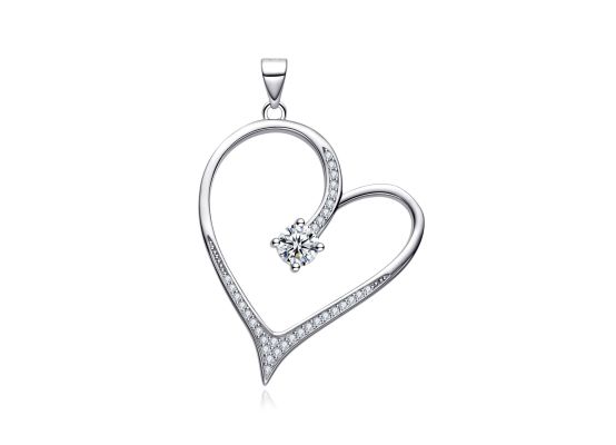 MOISS stříbrný přívěsek SRDCE