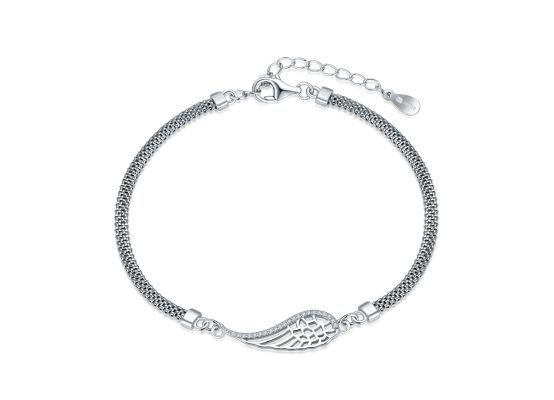 MOISS stříbrný náramek KŘÍDLO