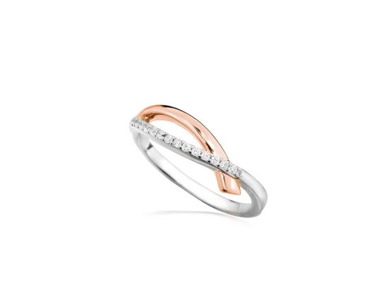 MOISS stříbrný prsten ROSE