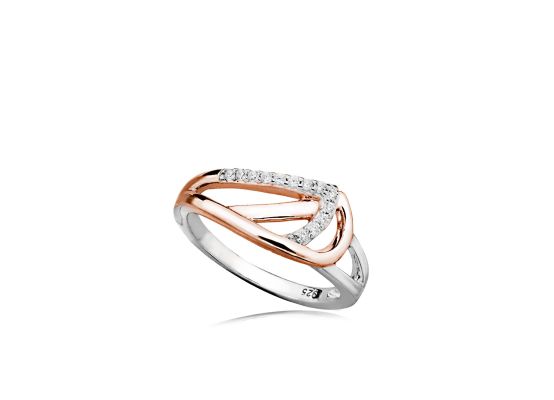 MOISS stříbrný prsten ROSE