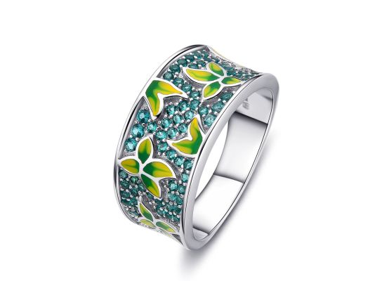 MOISS stříbrný prsten SMALT