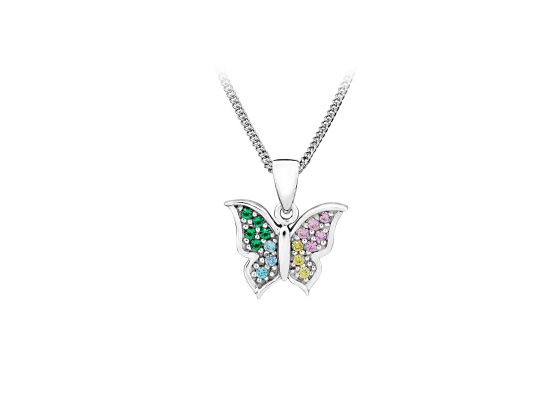 MOISS stříbrný přívěsek MOTÝL