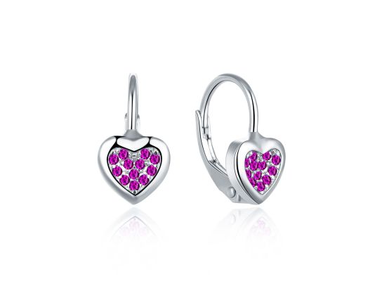 MOISS stříbrné náušnice SRDCE