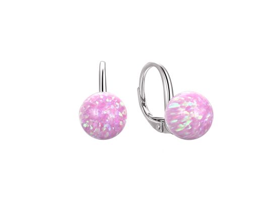 MOISS stříbrné náušnice OPÁL