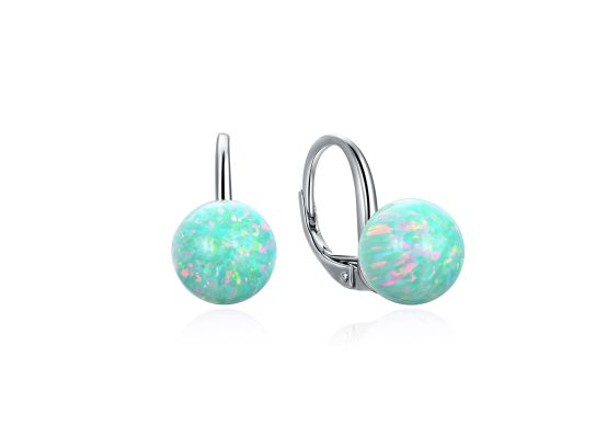 MOISS stříbrné náušnice OPÁL