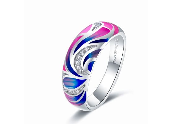 MOISS stříbrný prsten SMALT