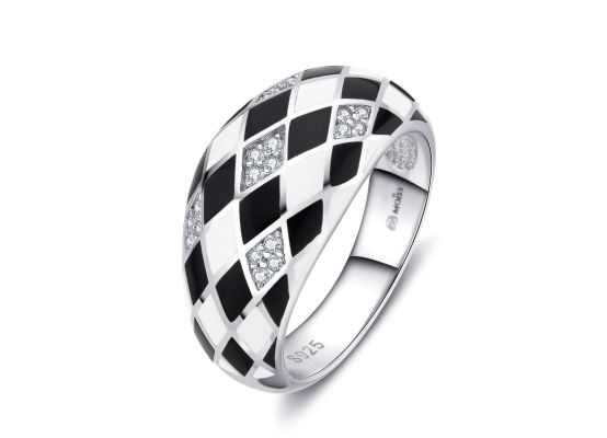 MOISS stříbrný prsten SMALT