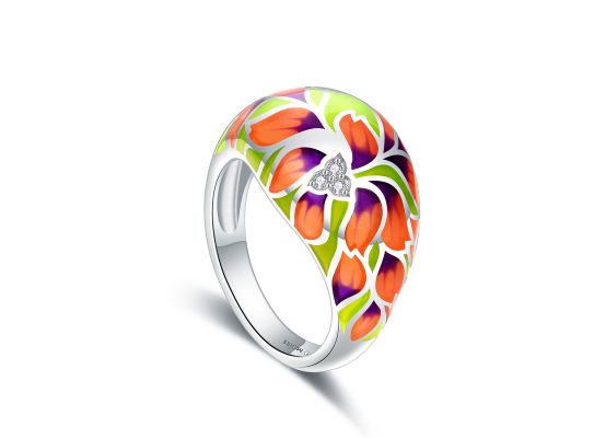 MOISS stříbrný prsten SMALT