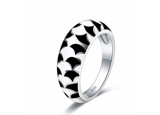 MOISS stříbrný prsten SMALT