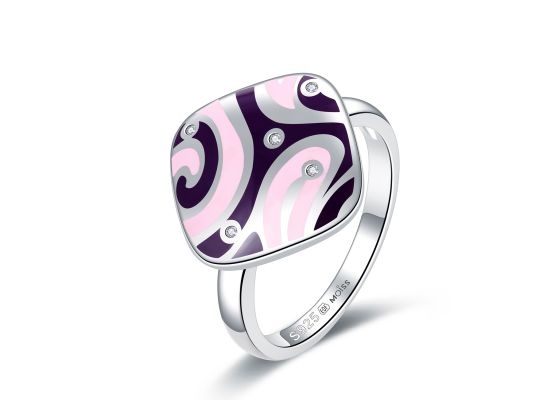 MOISS stříbrný prsten SMALT