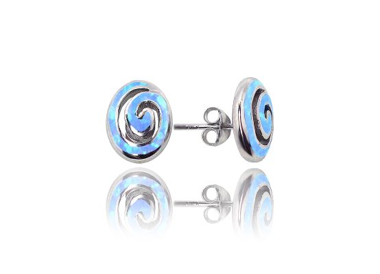 MOISS opálové stříbrné náušnice