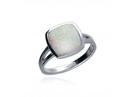 MOISS opálový stříbrný prsten