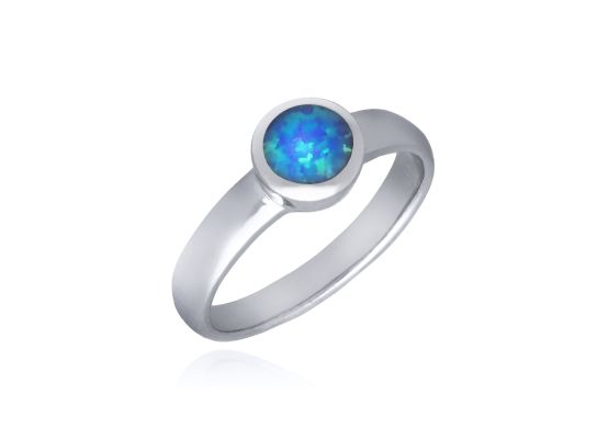 MOISS opálový stříbrný prsten