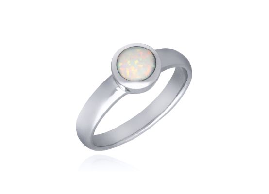 MOISS opálový stříbrný prsten