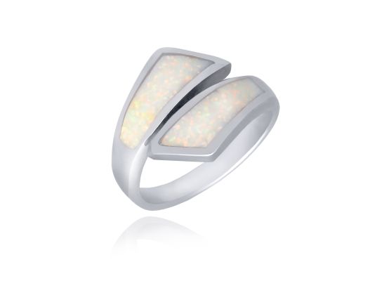 MOISS opálový stříbrný prsten