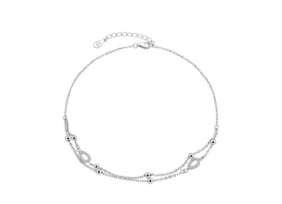 MOISS stříbrný náramek na nohu