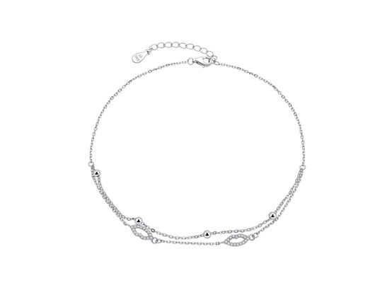MOISS stříbrný náramek na nohu