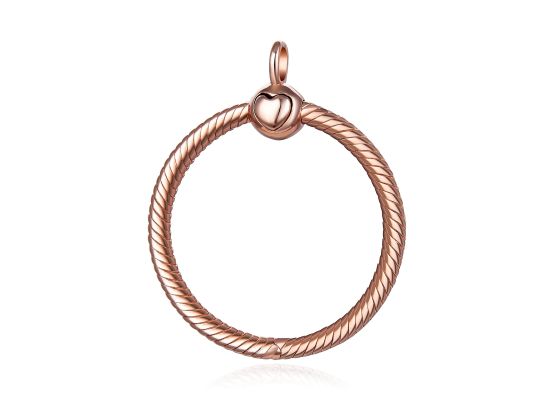 MOISS stříbrný přívěsek SRDCE ROSE