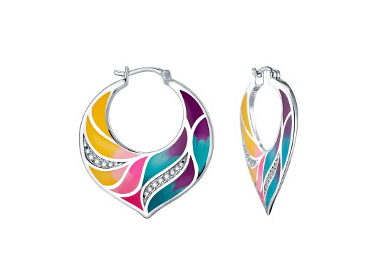 MOISS stříbrné náušnice SMALT