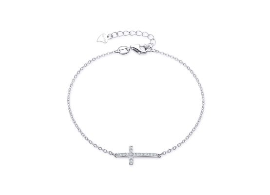 MOISS stříbrný náramek KŘÍŽEK