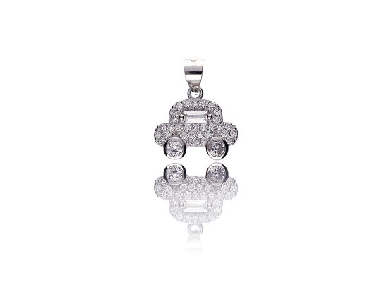 MOISS stříbrný přívěsek AUTO