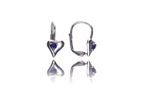 MOISS stříbrné náušnice SRDCE