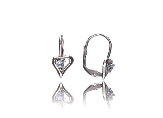 MOISS stříbrné náušnice SRDCE